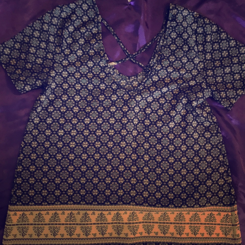 Tribal printed top